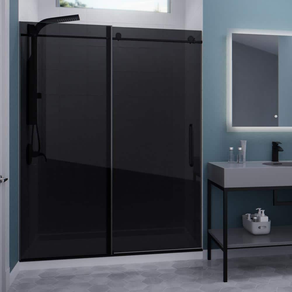 60” W x 76” H Sliding Frameless Shower Door