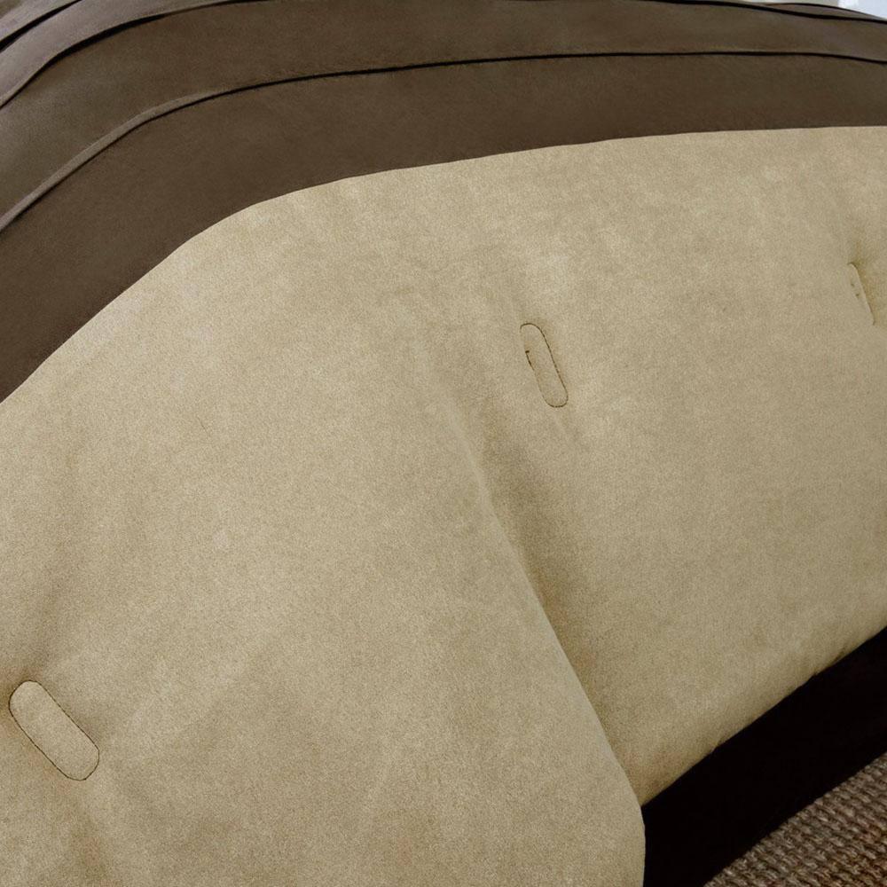 Madison Park Palmer 7 PC Pieced Faux Suede Comforter Set