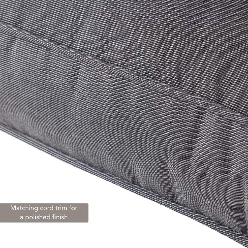 Sunbrella 2-Piece Outdoor Deep Seat Cushion Set in Canvas Coal