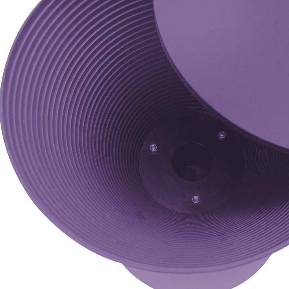 LeisureMod Boyd Side Table With Storage in Purple