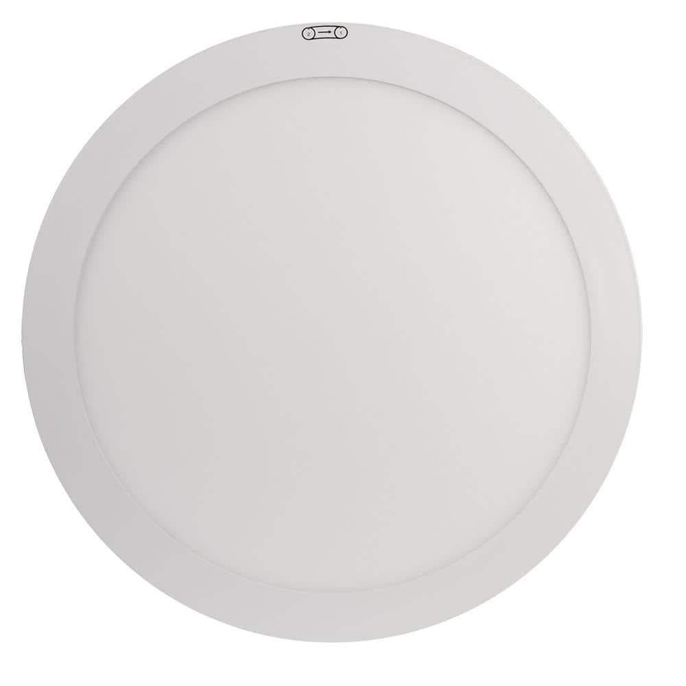 Feit Electric Flush Mount LED Round Flat Panel Light, White