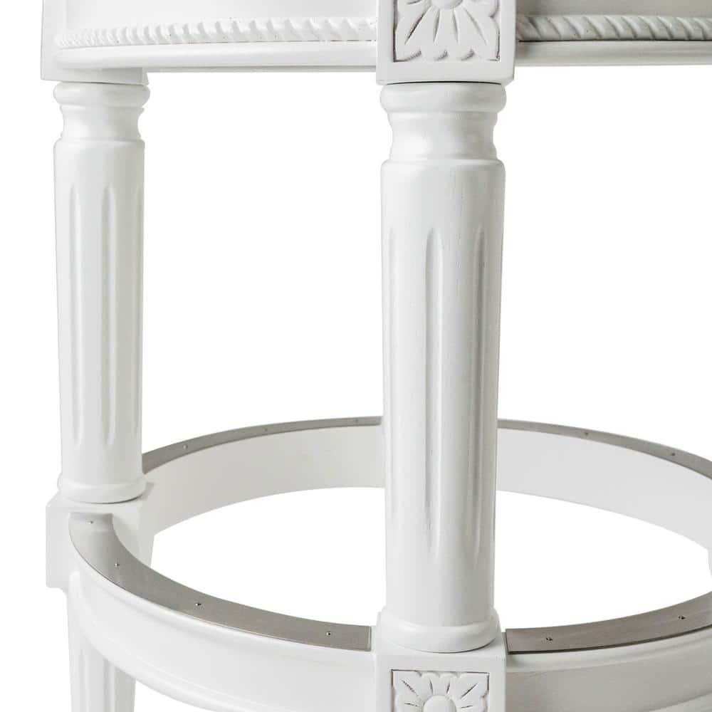 Maven Lane Maven Lane Pullman Backless Stool with Fabric Upholstery