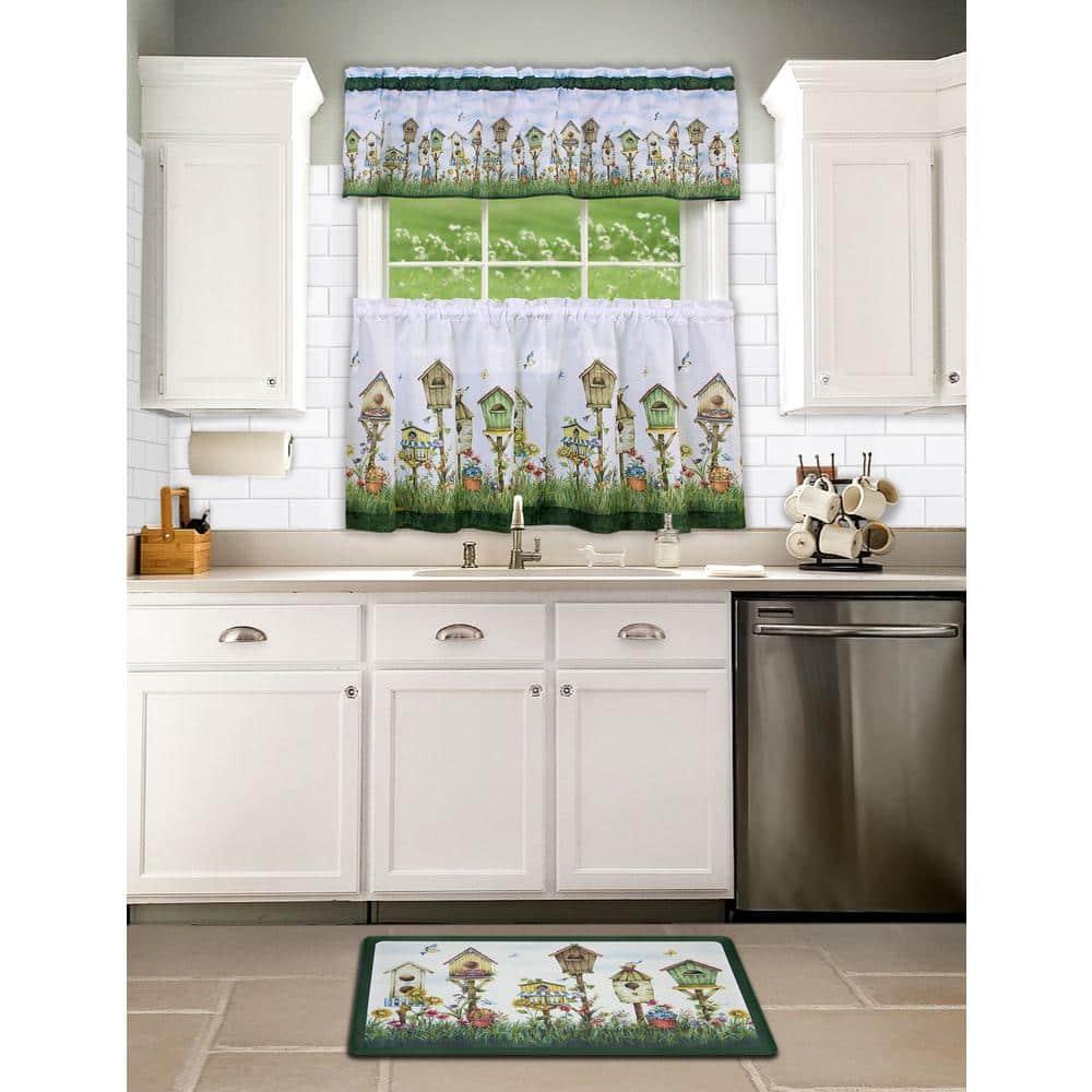 Achim Kitchen Curtain And Valance Set, Home Sweet Home