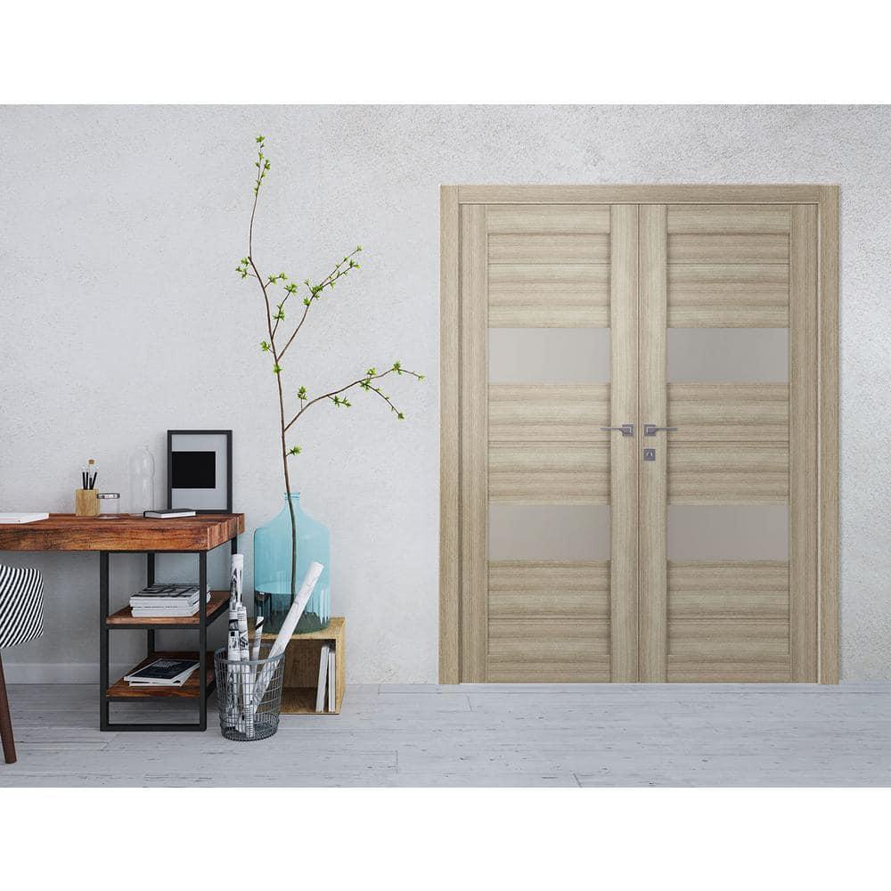 Belldinni Paneled Solid Manufactured Wood Prefinished Vita French Doors