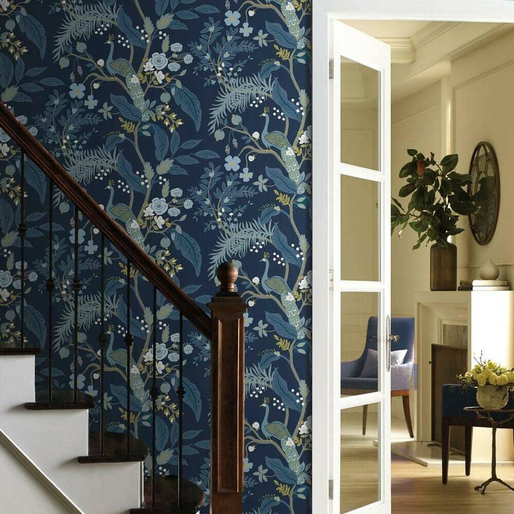 Rifle Paper Co. Peacock 27' x 27" Wallpaper Roll