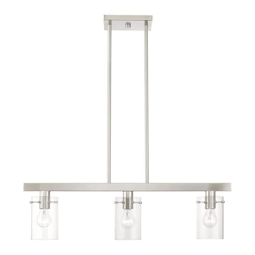Livex Lighting Munich 3 - Light Chandelier in  Brushed Nickel