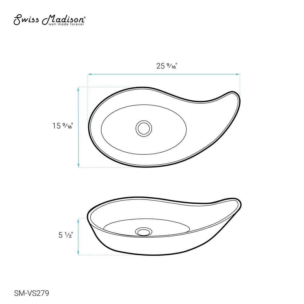 Swiss Madison SM-VS279 Daxton Vessel Sink