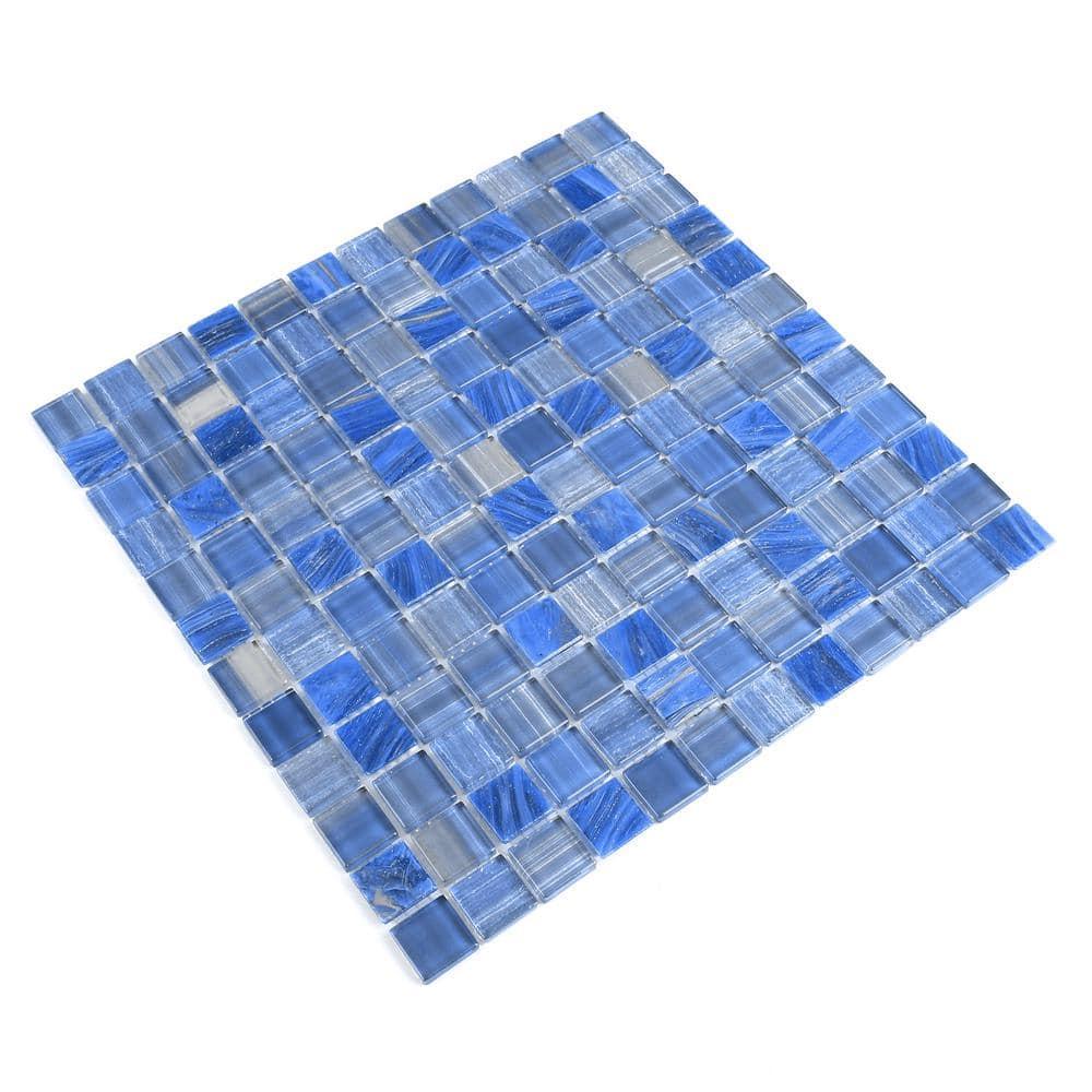 Jayla 11.81 in. x 11.81 in. Polished Glass Floor and Wall Mosaic Tile
