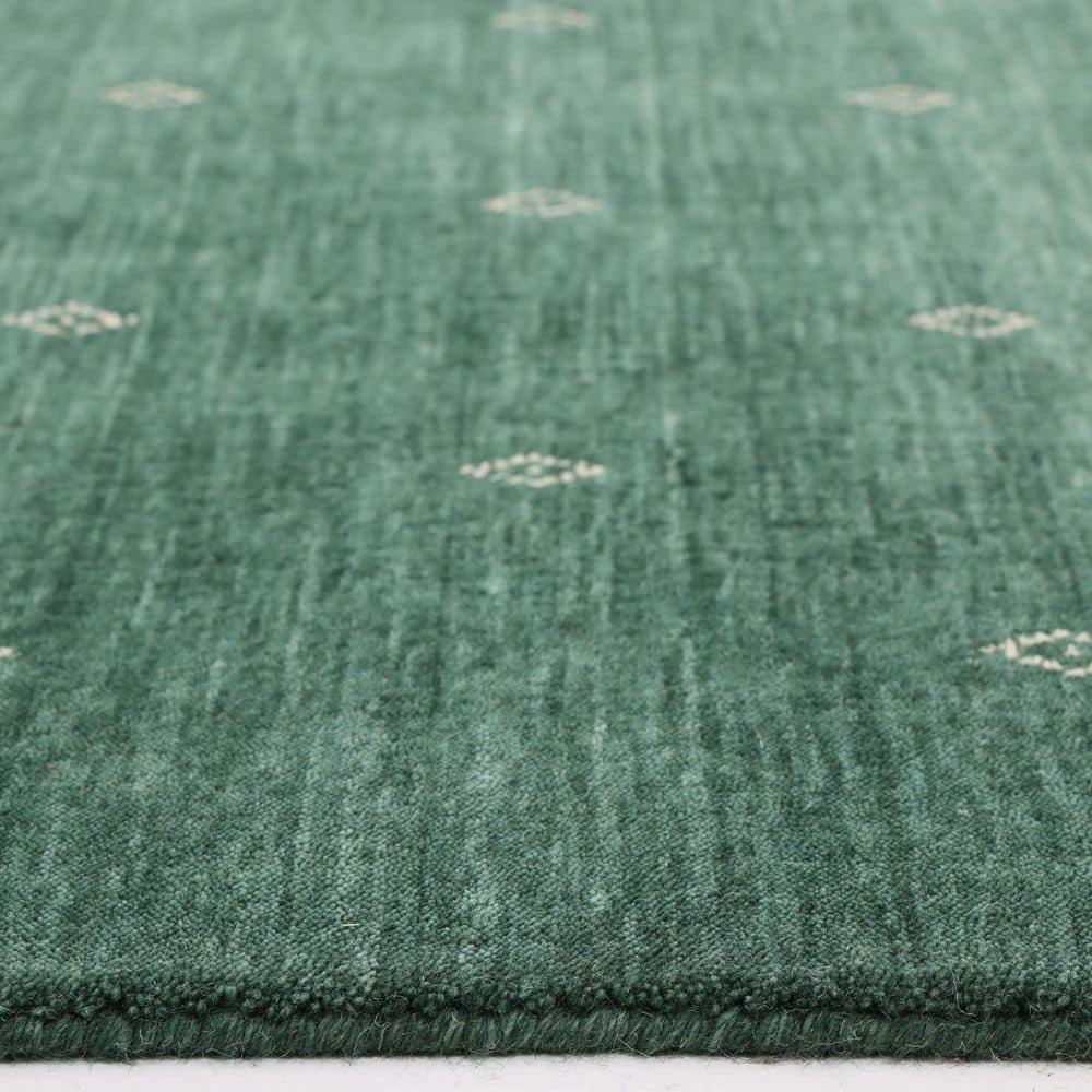 Cyrena Hand-Loomed Wool Rug - Green / 9' x 12'