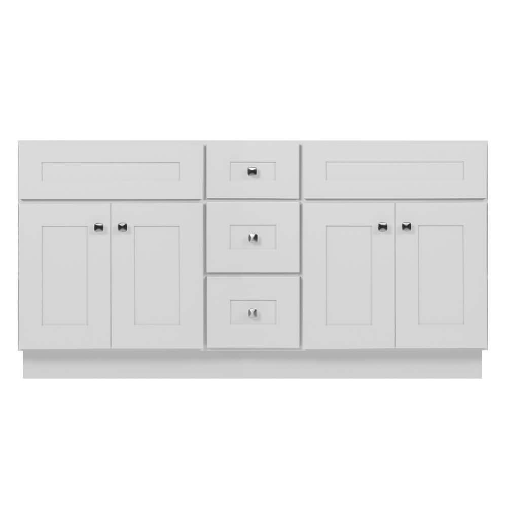Design House Brookings 60 Inch Bathroom Vanity, Ready to Assemble, Solid Wood, Sherwin Williams – Design House, 599019-