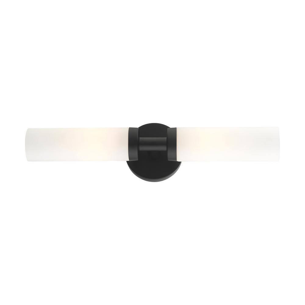 Livex Lighting Aero 2 - Light Vanity in  Black