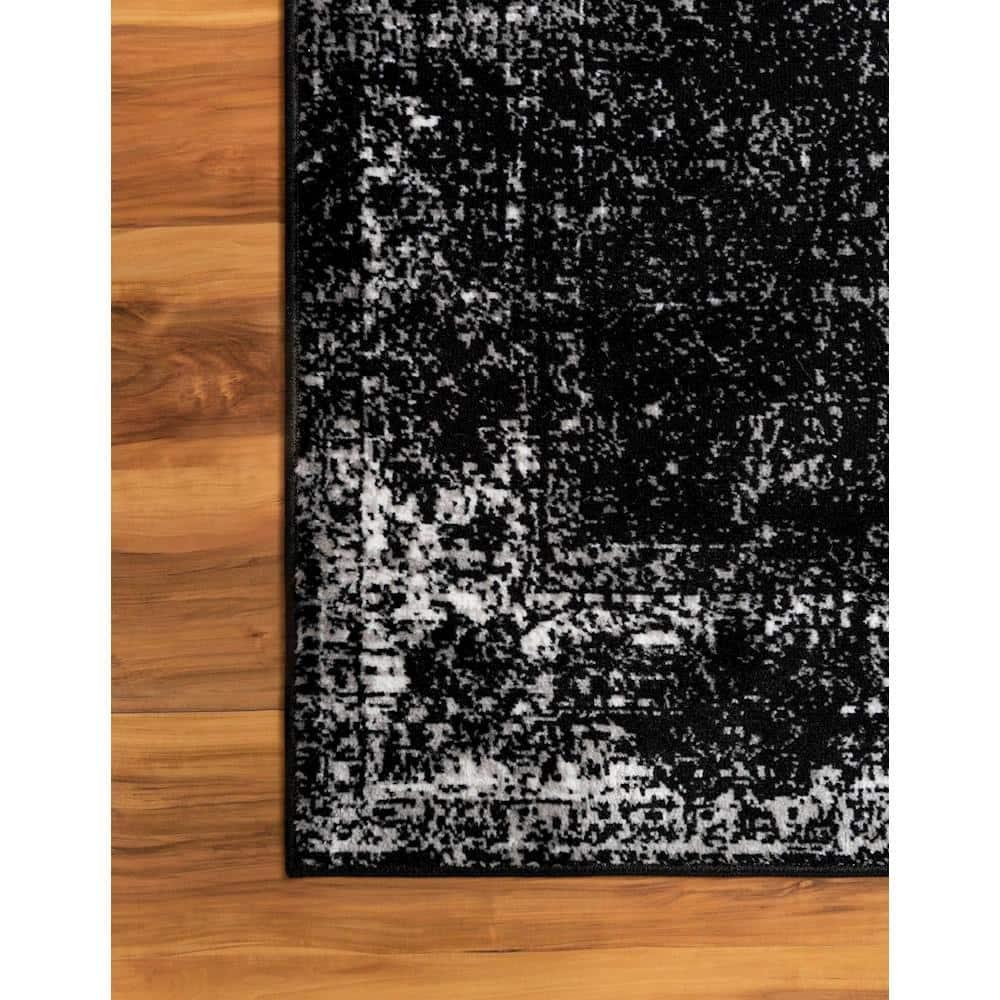 Unique Loom 9' 0 x 12' 0 Sofia Casino Black Area Rug