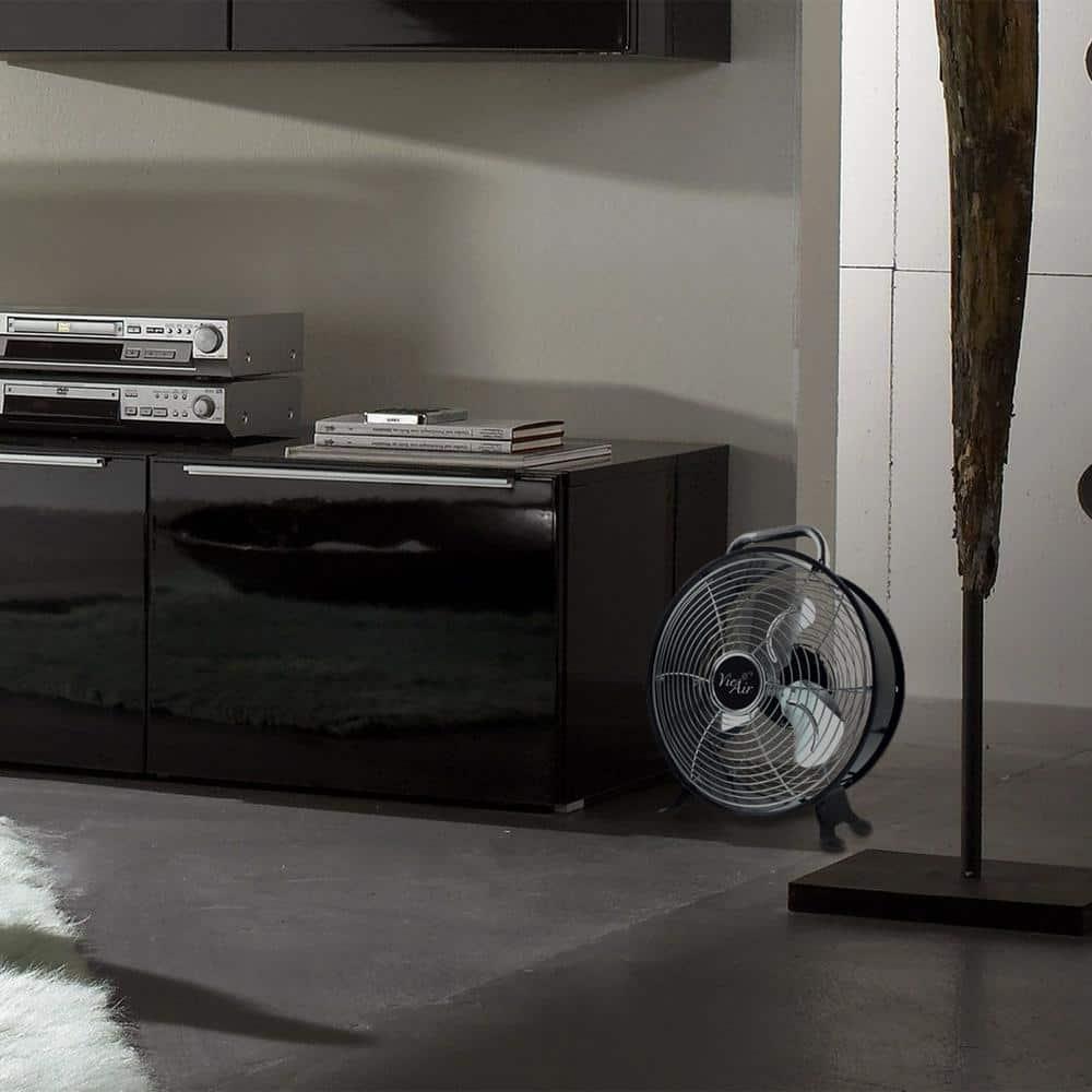 Vie Air 12 Inch High Velocity Dual Speed Retro Metal Drum Fan
