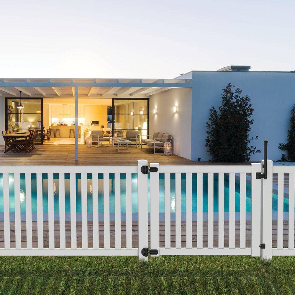 Barrette Outdoor Living White Vinyl Gate