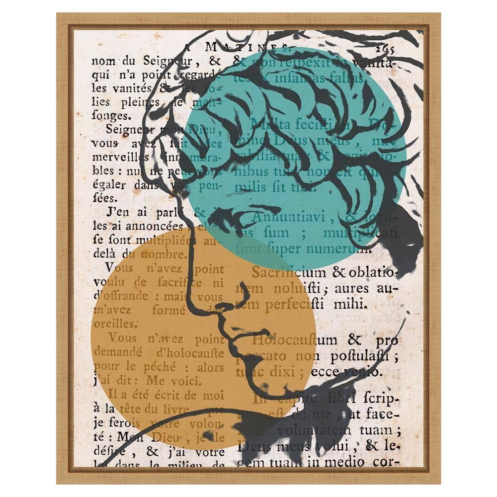 Amanti Art 16"x20" Studio Classico II by Alonzo Saunders Framed Canvas Wall Art Print