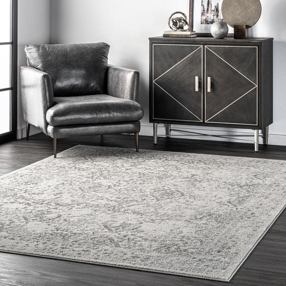 nuLOOM Odell Faded Vintage Ivory 3' x 5' Vintage Area Rug