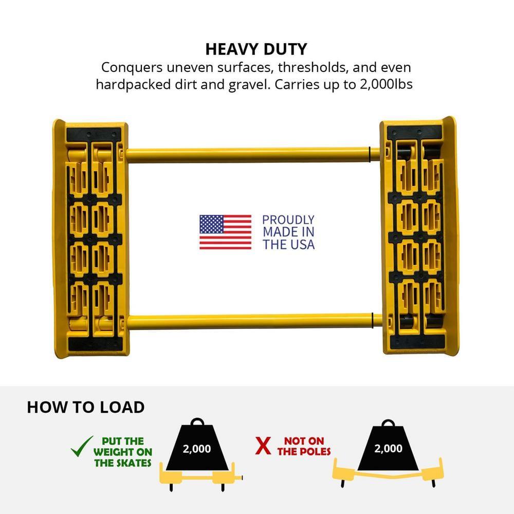 All Terrain 1100 lbs. Capacity Moving Cart for Appliances and Furniture