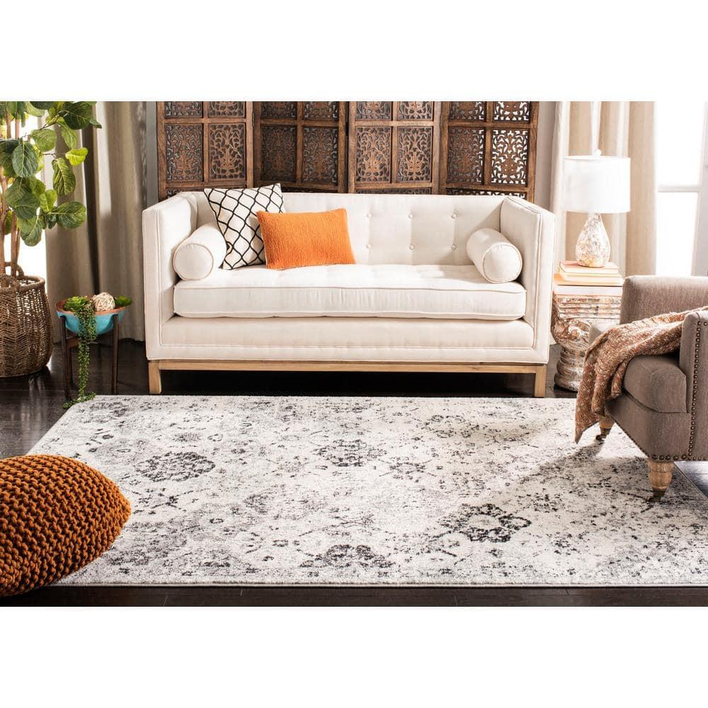 Madison MAD611 Power Loomed Indoor Area Rug - Silver/Grey - 6'7"x9'2" - Safavieh