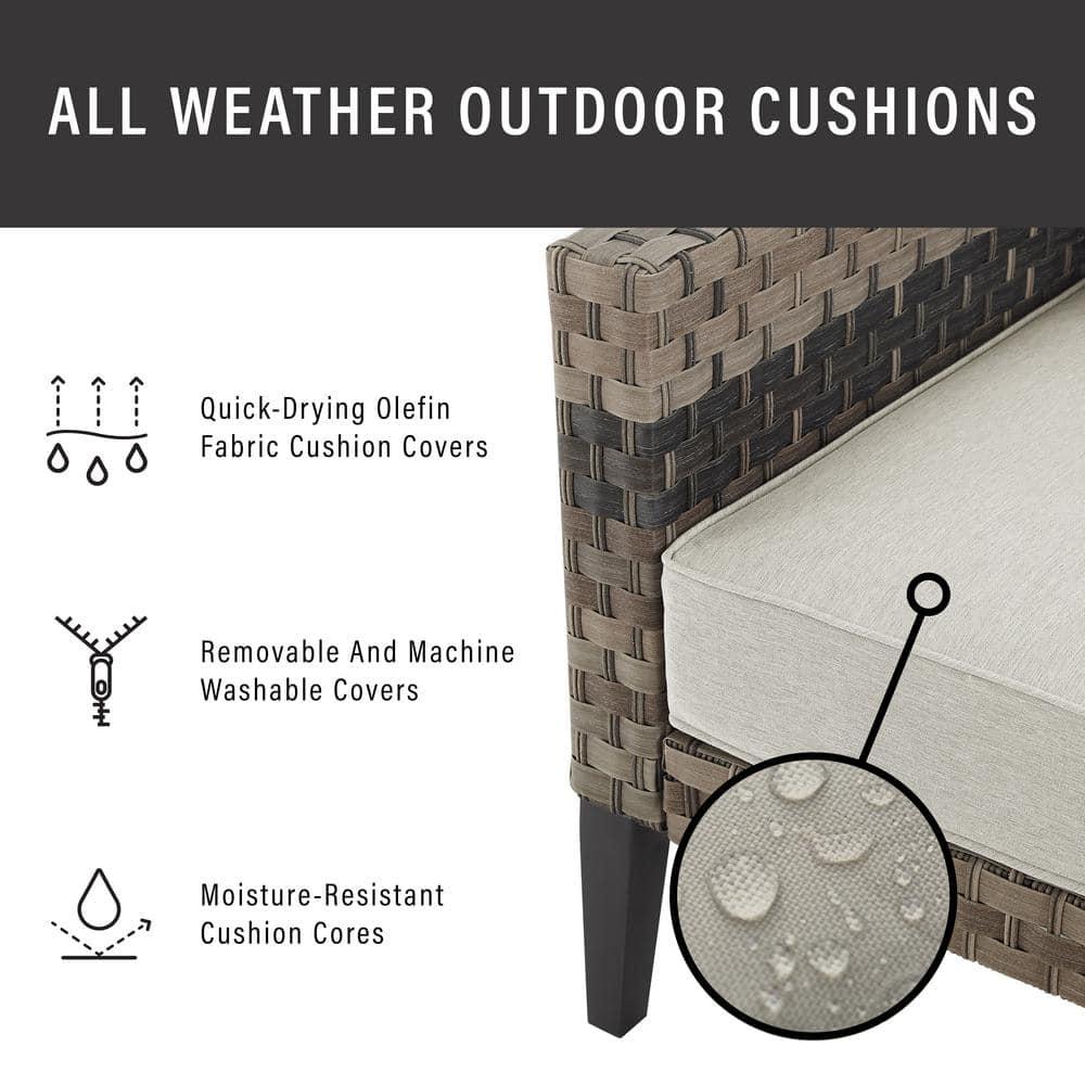 Prescott Outdoor Wicker Armchair - Crosley