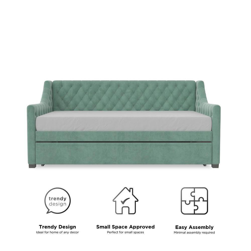 Monarch Hill Ambrosia Upholstered Daybed with Trundle