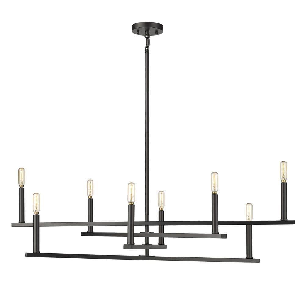 Acclaim Lighting In20026 Hale 8 Light 42" Wide Candle Style Chandelier - Black