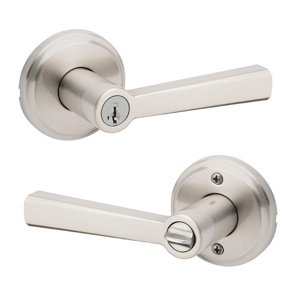 Kwikset 740TDL 15 SMT 6AL RCS Trafford Keyed (Entry) Door Lever (Set of 2)