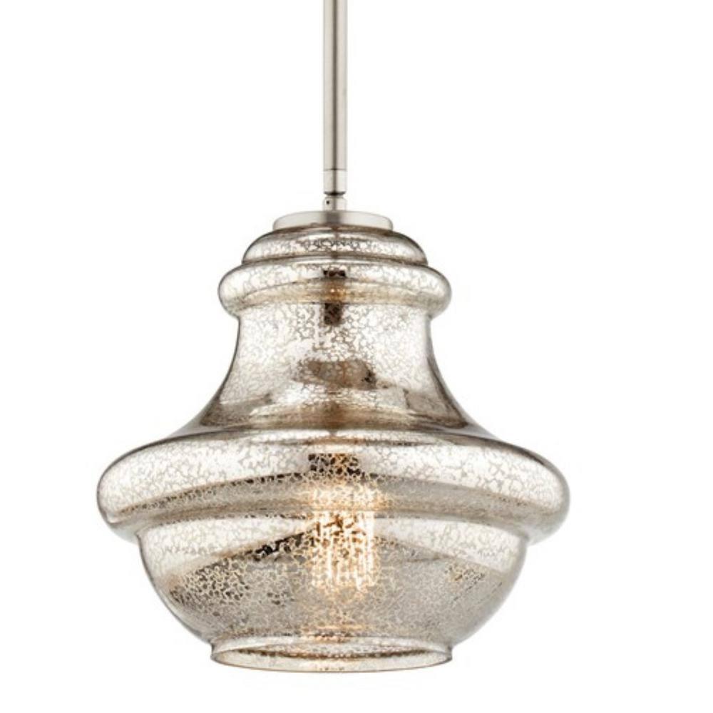 Kichler Lighting Everly 1 - Light Pendant in  Brushed Nickel