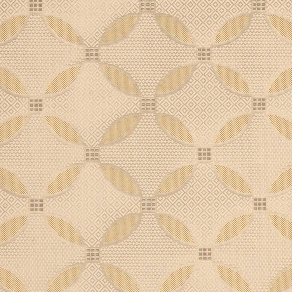 SAFAVIEH Courtyard Cohen Bordered Indoor/Outdoor Area Rug, Dark Beige/Beige, 9' x 12'