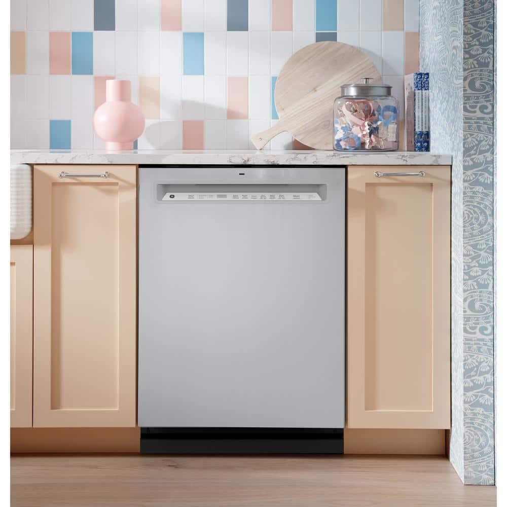 GE Appliances 24" 47 Decibel ENERGY STAR Certified Built-in Front Control Dishwasher with Adjustable Rack and Tall Tub