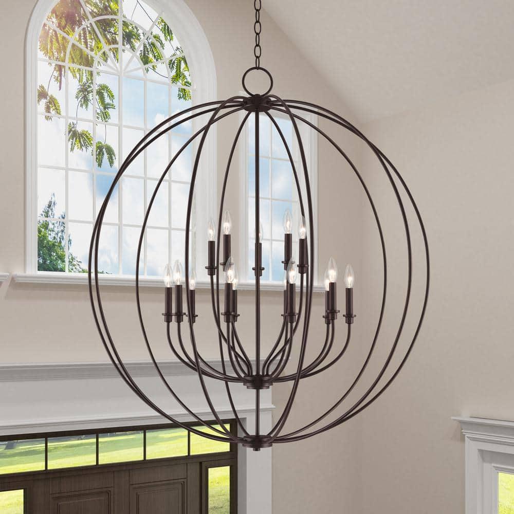Livex Lighting - Milania - 15 Light Foyer Chandelier in Farmhouse Style - 42