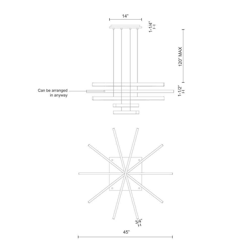 Vega 5 - Light LED Kitchen Island Pendant