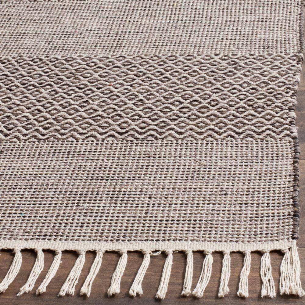 Montauk MTK330 Hand Woven Area Rug - Ivory/Anthracite - 3'x5' - Safavieh.