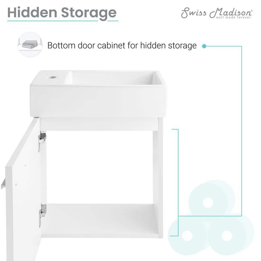 Colmer 18" Wall-Mounted Bathroom Vanity