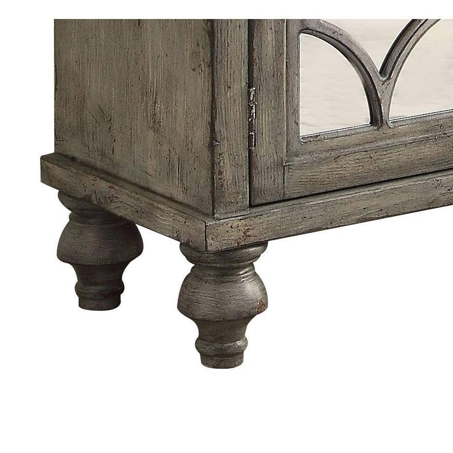 60" Velika Accent Table Weathered Gray - Acme Furniture