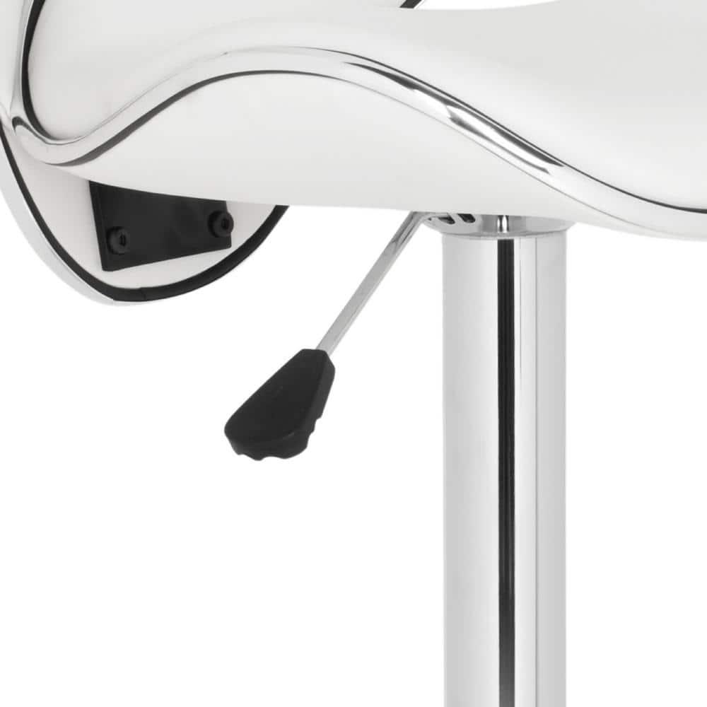 Shambi Swivel Bar Stool - FOX7515 - White - Safavieh Couture