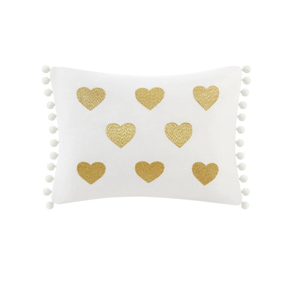 Mi Zone Full/Queen Audrey Metallic Print Plush Microfiber Soft Comforter Set with Throw Pillow White: Hypoallergenic, Transitional Style