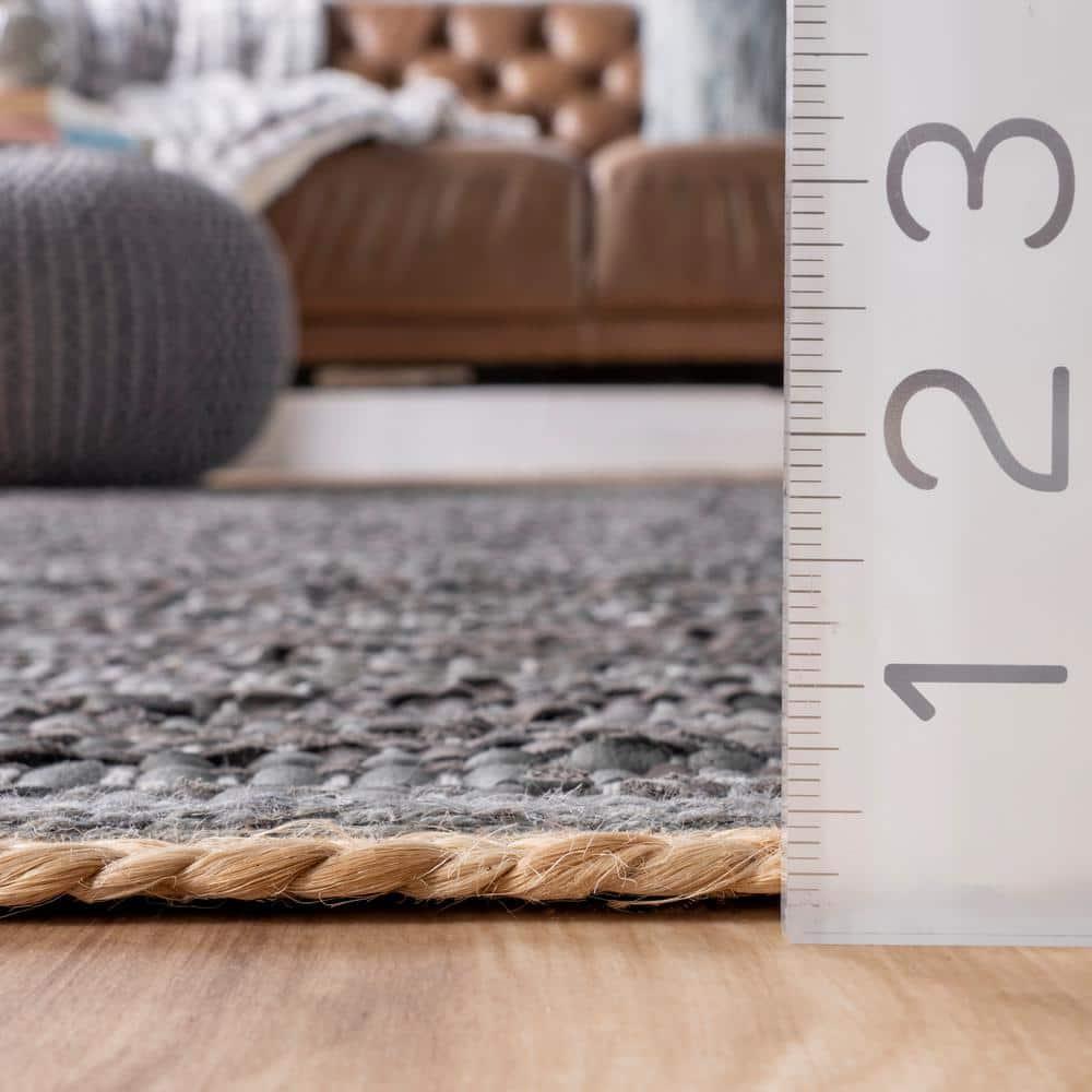 Nuloom Sabby Hand Woven Leather Flatweave Indoor Area Rug, 3' x 5'
