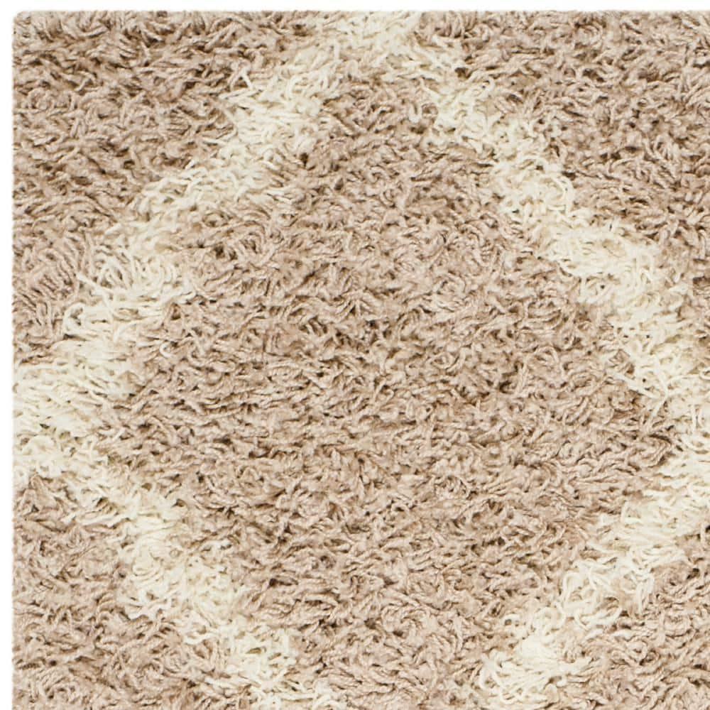 Dallas Shag SGD257 Power Loomed Indoor Accent Rug - Beige/Ivory - 3'x5' - Safavieh.