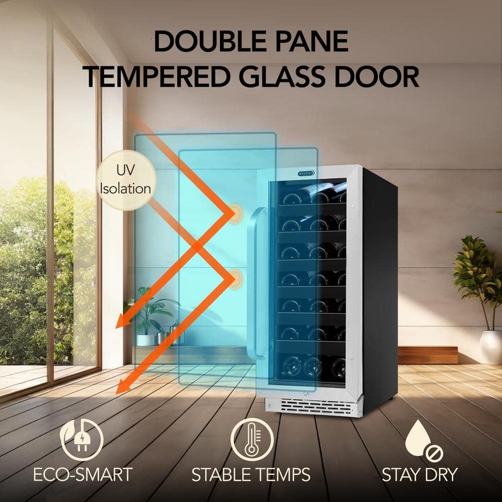 Whynter Whynter 15'' width 33 Bottle Single Zone Built-In Wine Refrigerator