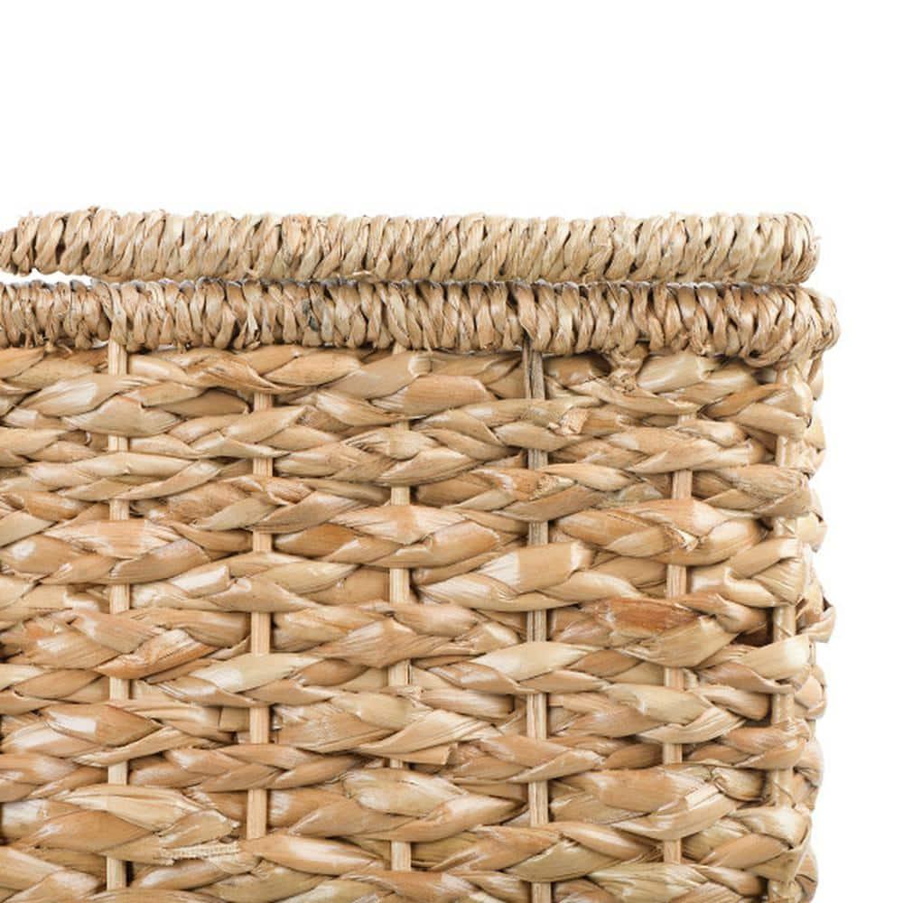 Creative Co-Op Woven & Natural Bangkuan Rope Stair Basket with Handles