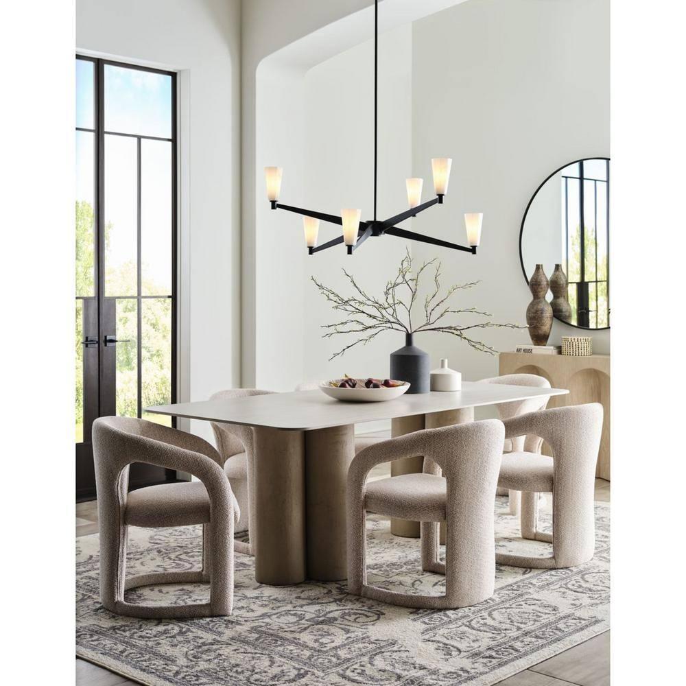 Progress Lighting Tosca 6 - Light Chandelier in  Matte Black