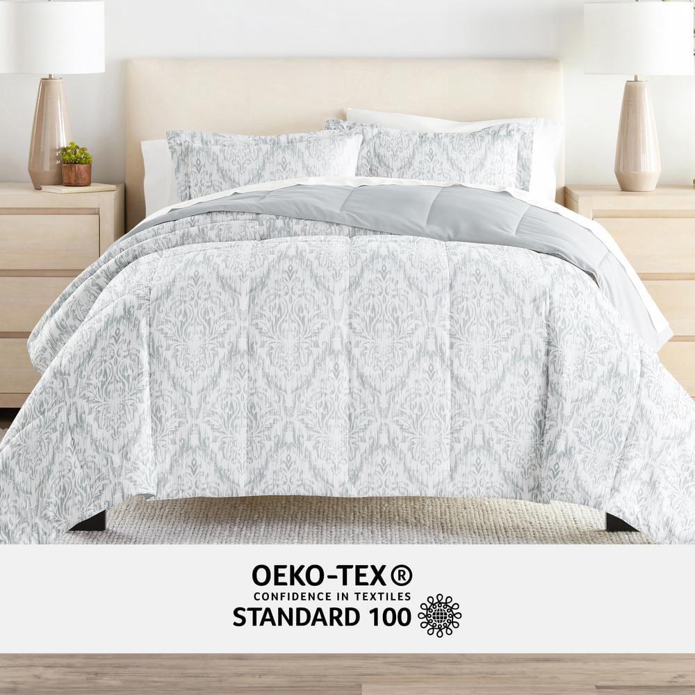 IEnjoy Home 7-Piece Bedding Bundle - Pattern Comforter and Sheet Set