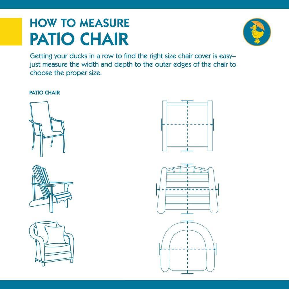 Duck Covers Ultimate Waterproof 36 Inch Patio Chair Cover