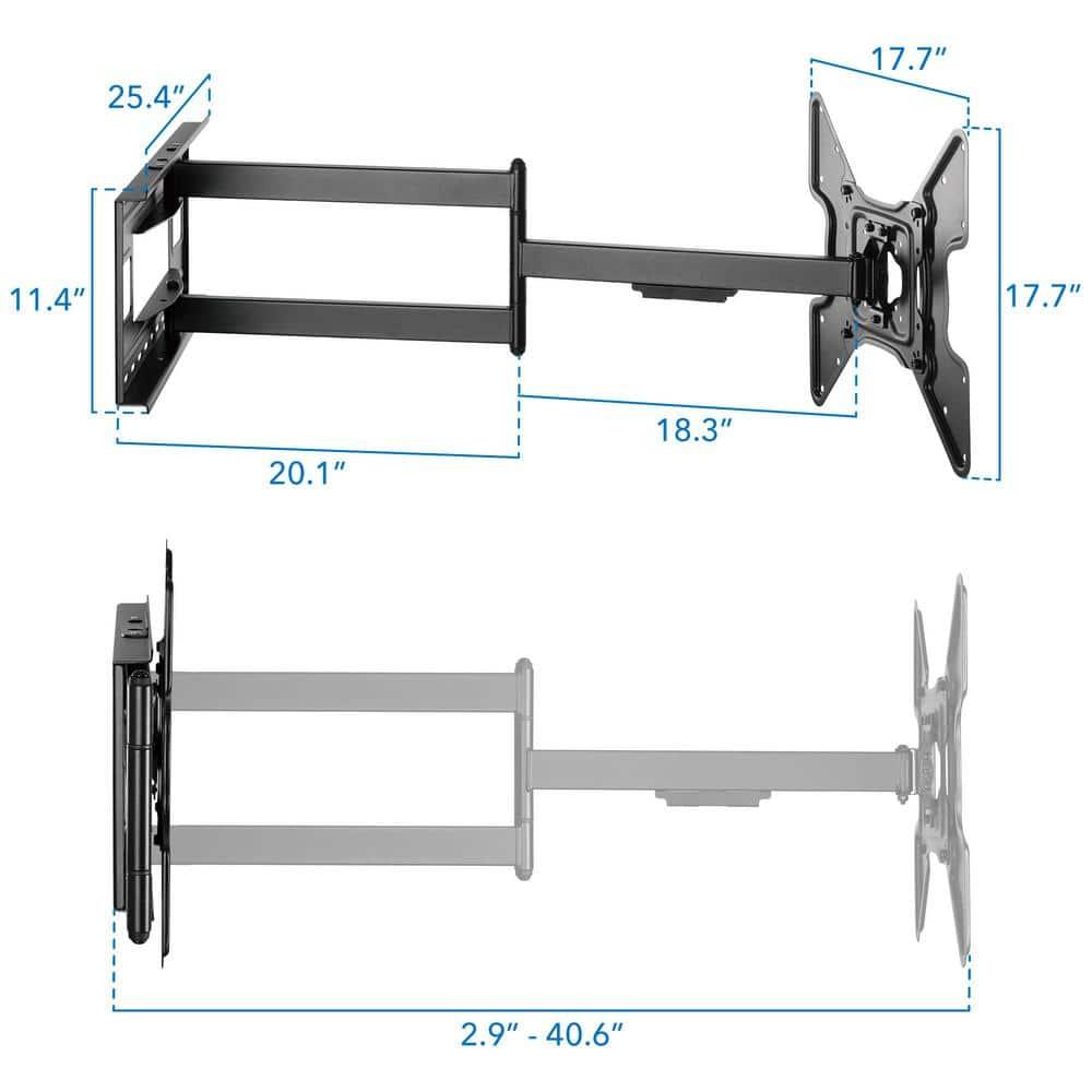 Mount-It Full Motion Extended Corner Long Arm TV Wall Mount |  40" Extra Long Reach Extension & Reviews | Wayfair