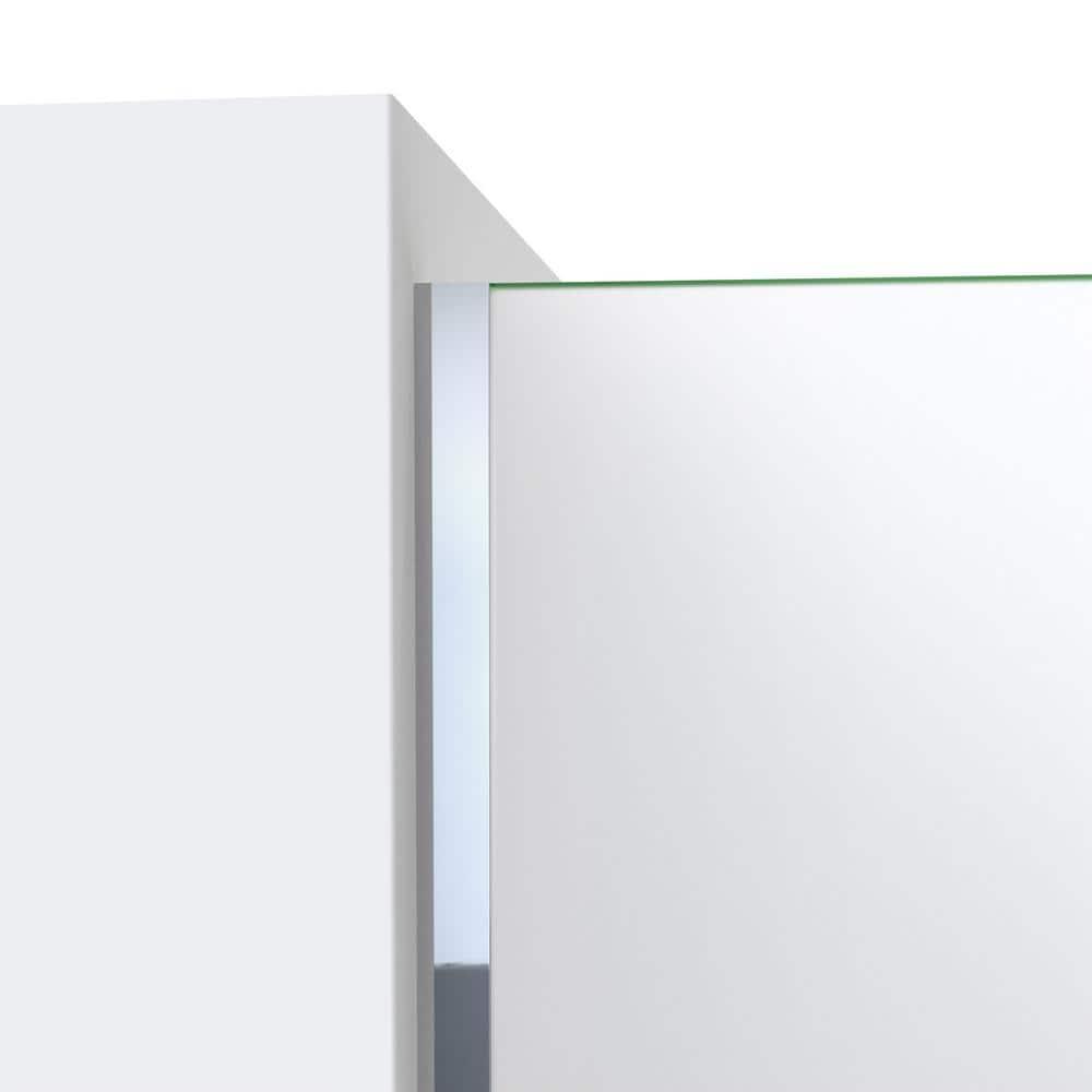 DreamLine Linea 30 in. W x 72 in. H Frameless Shower Screen in Brushed Nickel