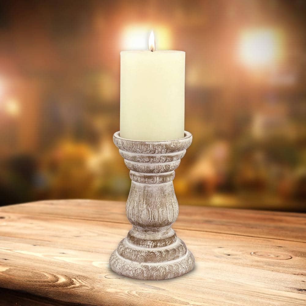 Stonebriar Beach House Pillar Candle Holder - CKK Home Decor