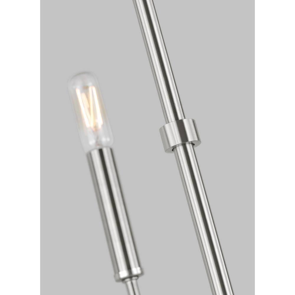 Greenwich Modern 9-Light Brushed Nickel Incandescent Chandelier