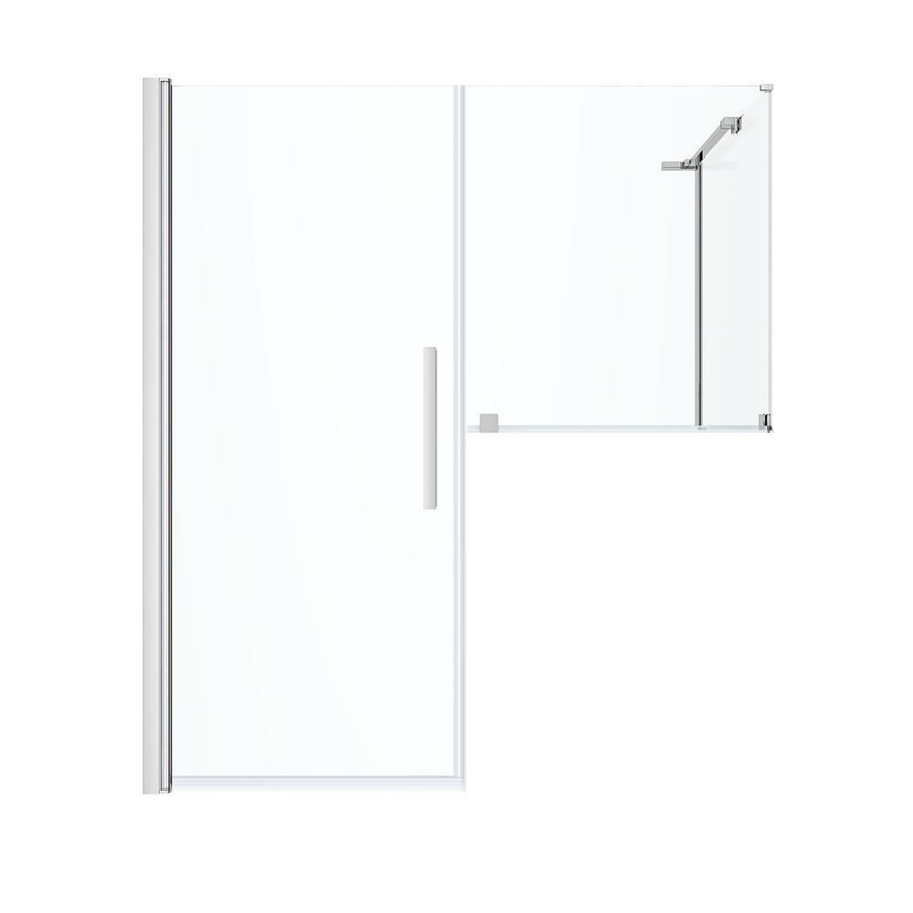 Endless Pasadena 58" W x 72" H Buttress Corner Shower Kit, Door, Panel