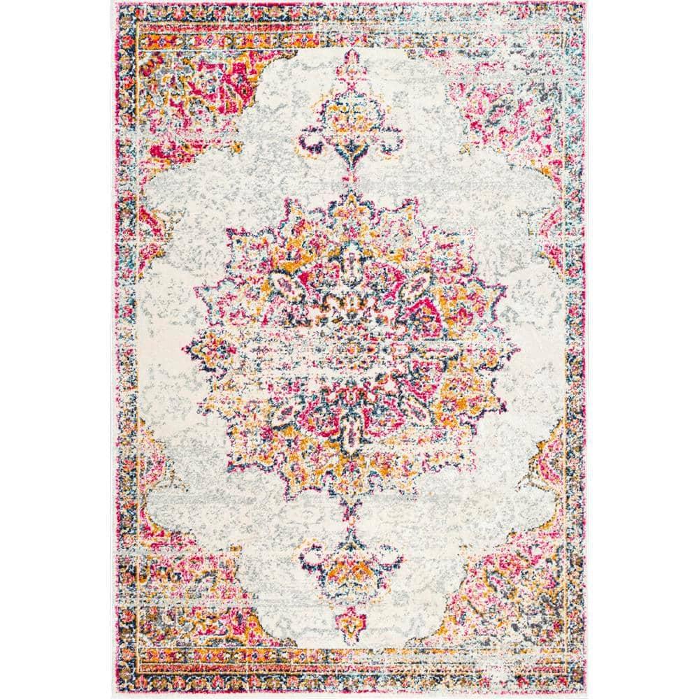 5'x7'5" Solid Loomed Area Rug Pink - nuLOOM: Traditional Indoor Low Pile, Stain-Resistant, Machine Made, Polypropylene
