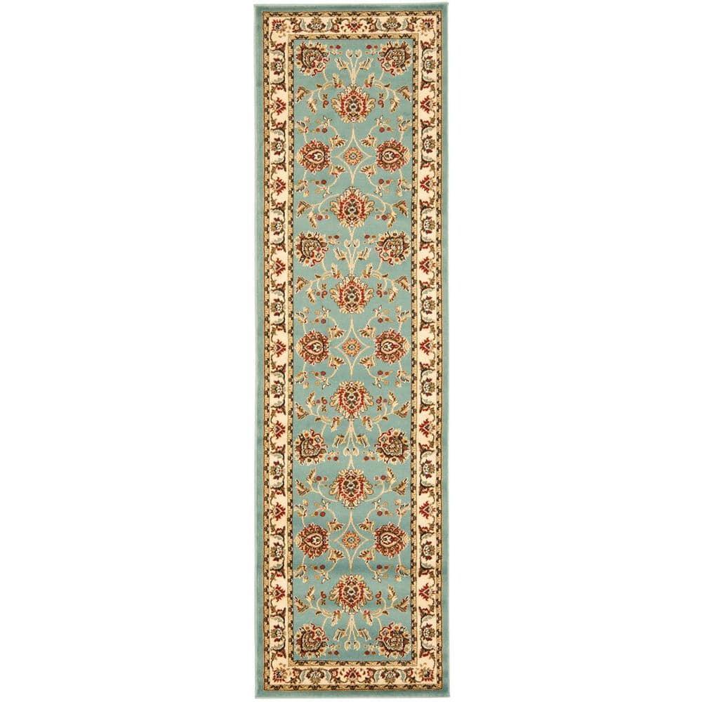 Lyndhurst LNH555 Power Loomed Runner Rug - Blue/Ivory - 2'3"x8' - Safavieh